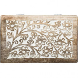 Set de 2 boîtes de décoration - L 25 cm - Bois