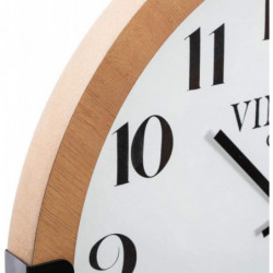 Horloge en bois gousset - D 38 cm - Beige