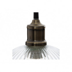 Suspension lumineuse en verre - Laye - D 20 cm - Transparent