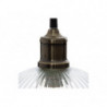 Suspension lumineuse en verre - Laye - D 20 cm - Transparent