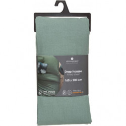 Drap housse 2 personnes - 160 x 200 cm - Vert