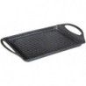 Plancha en aluminium - 45,5 x 27,5 x 5,5 cm - Noir