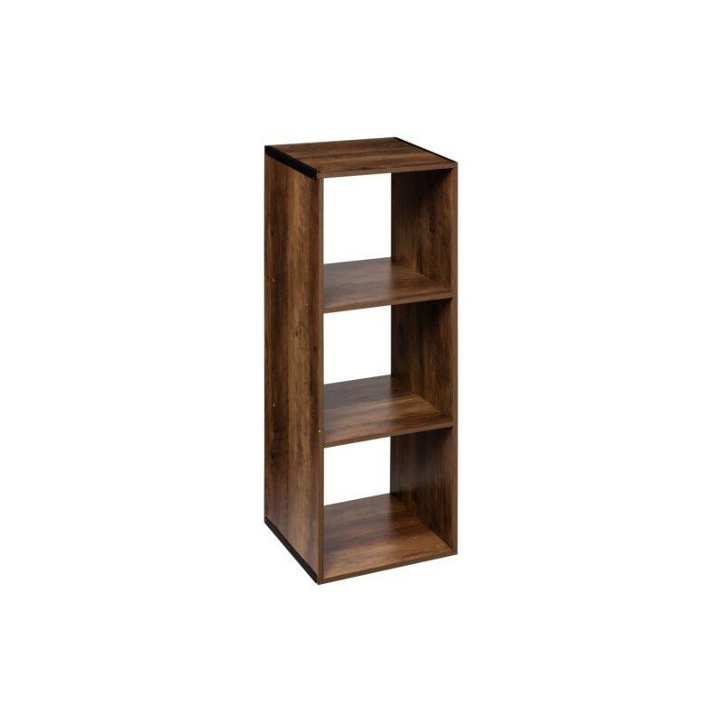 Etagère 3 cases - 34,5 x 32 x 100,5 cm - Marron