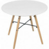 Table JUDY WILD JENA JUNIOR - D 60 x H 48 cm - MDF, bois - Blanc