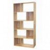 Etagère EVORA 10 casiers - Décore chêne - Bois MDF - 173 x 83 x H 173 cm