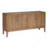 Buffet Sabon 4 portes en bois massif d'acacia - Marron - L 160 x P 45 x H 80 cm