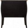 Commode Chrysa 3 tiroirs en bois - Noir - L 74 x P 37 x H 76 cm