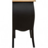 Commode Chrysa 3 tiroirs en bois - Noir - L 74 x P 37 x H 76 cm