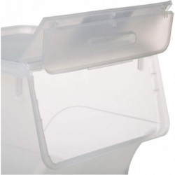 Boite de Rangement avec Ouverture Frontale 34 L - Transparent - P 46,2 x H 31 cm