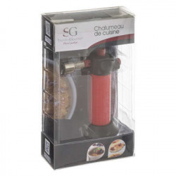 Chalumeau de cuisine rechargeable - Rouge - H 13,5 cm