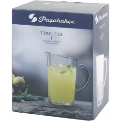 Carafe pichet en verre - Contenance 1.4L - D 12.5 cm