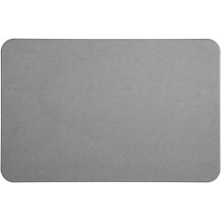 Tapis de salle de bain en diatomite - Gris - L 60 x l 39 cm