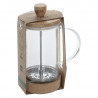 Cafetière 60 cl en verre et bambou - Transparent - D 9 cm