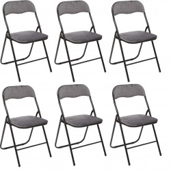 Lot de 6 chaises pliantes...