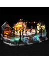 Patinoire de Noël musicale – Décoration lumineuse LED – Intérieur