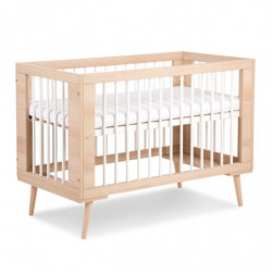 Lit bébé Sofie 3 hauteurs réglables - 120 x 60 cm - Beige