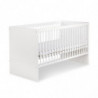 Lit bébé Dalia 3 hauteurs - Transformable en lit - 140 x 70cm - Blanc