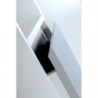 Meuble Dalia 3 tiroirs + 2 niches - Blanc - L 183 cm x l 42 cm x P 50 cm