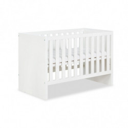 Lit pour bébé Amelia 120 x 60cm Transformable en lit - Blanc