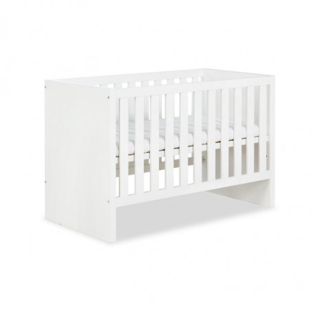 Lit pour bébé Amelia 120 x 60cm Transformable en lit - Blanc