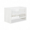 Lit pour bébé Amelia 120 x 60cm Transformable en lit - Blanc