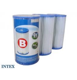 Lot de 3 Cartouches de filtration pour piscine - type B - Intex