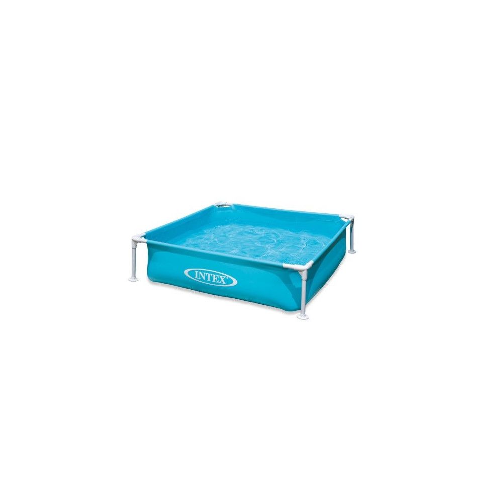 Piscine tubulaire carrée pour enfants - Intex - Bleu