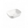 Vasque à poser en céramique - Blanc - L 50 x P 40 x H 15 cm