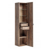 Colonne murale en bois Rosario Oak - Marron - H 160 x L 35 x P 33 cm.