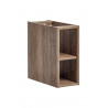 Meuble avec 2 niches de rangement en bois Rosario Oak - Marron - H 46 x L 20x P 44 cm