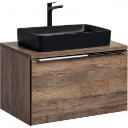 Meuble sous vasque en bois Rosario Oak - Marron - H 46 x L 80 x P 45,6 cm