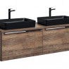Meuble sous vasque en bois Rosario Oak - Marron - H 46 x L 80 x P 45,6 cm