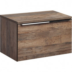 Meuble sous vasque en bois Rosario Oak - Marron - H 46 x L 80 x P 45,6 cm