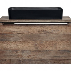 Meuble sous vasque en bois Rosario Oak - Marron - H 46 x L 80 x P 45,6 cm