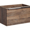 Meuble sous vasque en bois Rosario Oak - Marron - H 46 x L 80 x P 45,6 cm