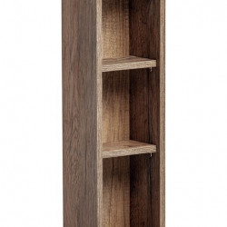 Meuble en bois avec 2 étagères Rosario Oak - Marron - H 65 x L 20 x P 15 cm