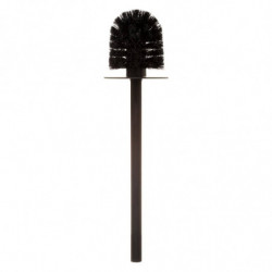 Brosse WC en polyrésine et bambou - Noir - H 38 cm