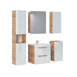 Cabinet miroir de salle de bain - H 75 x L 60 x P 16 cm - Archipel