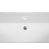 Vasque à encastrer en céramique - Blanc - L 81 x l 46 x H 14 cm