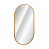 Miroir mural oval Led tactile - Cadre doré - L 90 cm x l 50 cm - Lustro Apollo