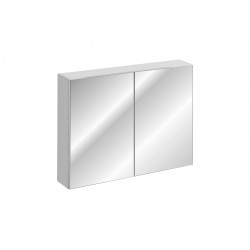 Cabinet miroir de salle de bain - Blanc - H 65 x L 90 x P 16,8 cm - Camille White