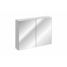 Cabinet miroir de salle de bain - Blanc - H 65 x L 90 x P 16,8 cm - Camille White