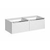 Meuble sous vasque en bois - Blanc - H 39,2 x L 60 x P 45,8 cm - Camille White