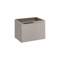 Meuble sous vasque en bois - Taupe - H 46 x L 60 x P 45.6 cm - Rosario Taupe