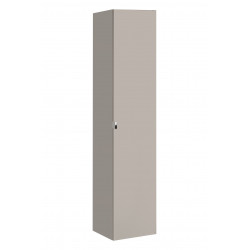 Armoire de rangement de salle de bain en bois - Taupe - H 160 x L 35 x P 33 cm - Rosario Taupe