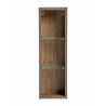 Armoire de rangement de salle de bain en bois - Taupe - H 160 x L 35 x P 33 cm - Rosario Taupe