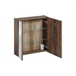 Ensemble meuble vasque + cabinet miroir - 60 cm - Rosario Oak