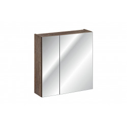 Ensemble meuble vasque + cabinet miroir - 60 cm - Rosario Oak