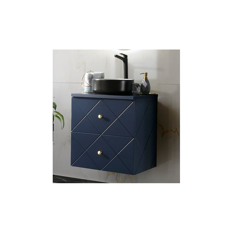 Ensemble salle de bain avec meuble vasque - 60 cm - Aurore Blue