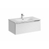 Ensemble salle de bain meuble vasque 90 cm + 2 éléments - Camille White